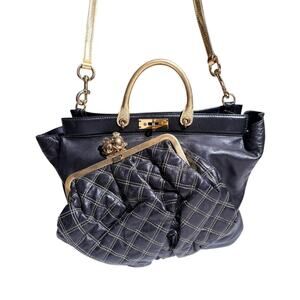 Limited Duffy frog leather tote